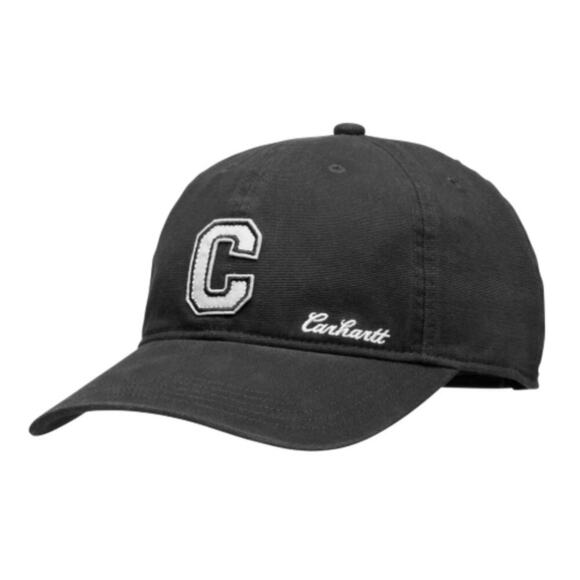 Carhartt Women's Black Canvas "C" Patch Baseball Cap One Size - Picture 1 of 9